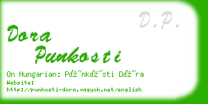 dora punkosti business card